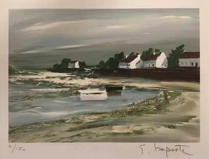 Georges LAPORTE (1926-2000): BRETON HOUSES.

Two...