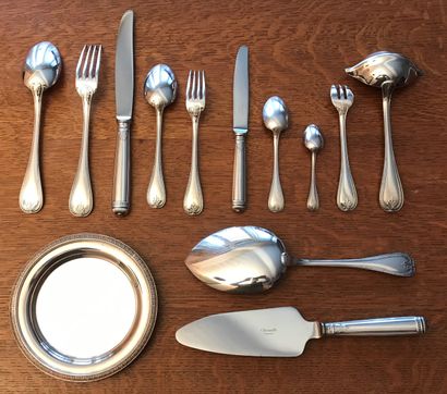 CHRISTOFLE.

Important part of a silver-plated...