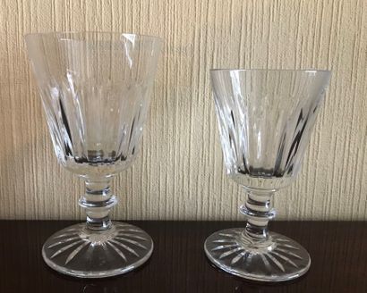 SAINT-LOUIS.

Part of a service of cut crystal...