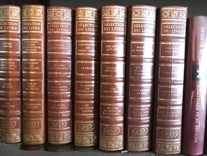 Set of bound books, some in modern serie...