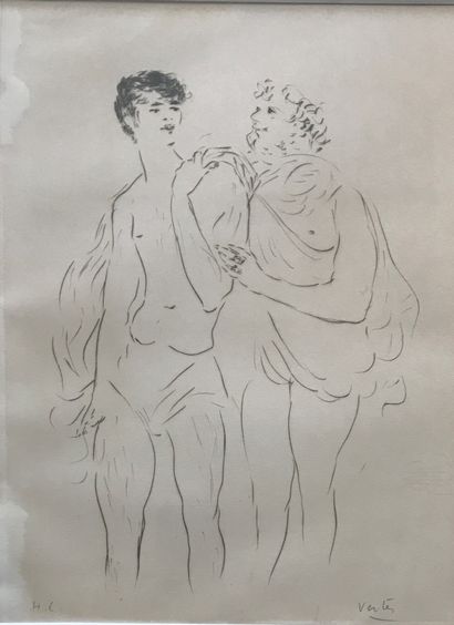 Marcel VERTES (1895-1961): OLD MAN AND YOUNG...
