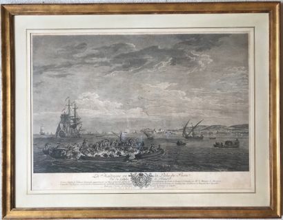 Pair of reproductions : THE FRIGATE OF THE...