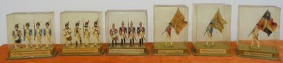 Lot: 

- Diorama depicting six cadets in...