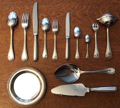 CHRISTOFLE.

Important part of a silver-plated...