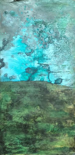 ANNAPOULOS ? : GREEN I, 1998. 

Mixed media...