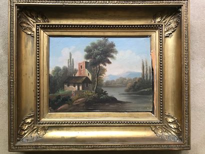 École FRANÇAISE du XIXe siècle : PAYSAGE...