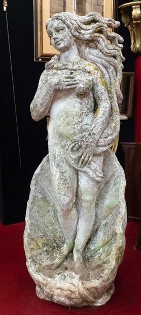 Statue en pierre reconstituée d’après la...