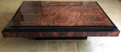 Table basse rectangulaire en laque cellulosique...