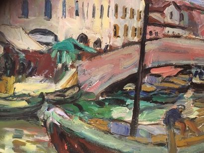 Suzanne DINKES (1895-1984) : PÉCHEURS SUR...