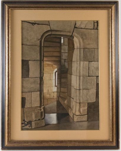 Henri DUVOISIN (1877-1959) : ESCALIER DE...