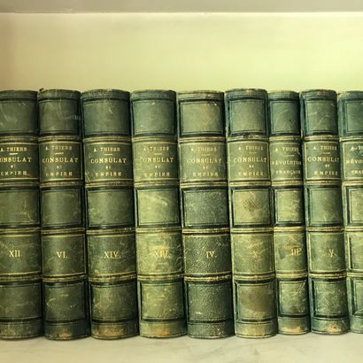 
Suite de vingt-deux volumes reliés, Adolphe...