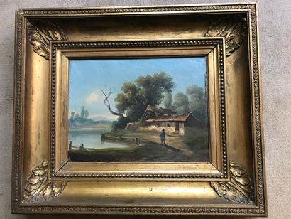 École FRANÇAISE du XIXe siècle : PAYSAGE...