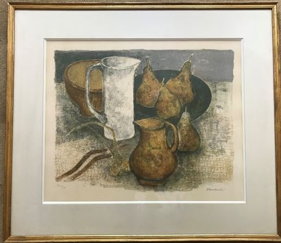 André MINAUX (1923-1986) : NATURE MORTE.

Lithographie...