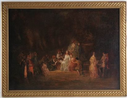 D’après WATTEAU : ASSEMBLÉE DE PERSONNAGES...