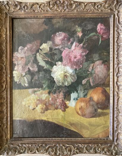 École FRANÇAISE, vers 1900 : NATURE MORTE...