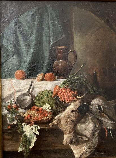 École FRANÇAISE du XIXe siècle : NATURE MORTE...