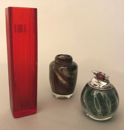 MURANO.

- Vase quadrangulaire à côtes en...