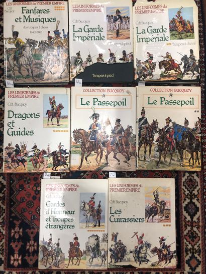 Lot of six volumes by BUCQUOY (Cdt.) and...