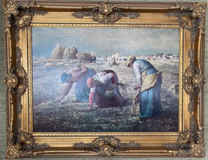 Reproduction sur toile : LES GLANEUSES, d'après...