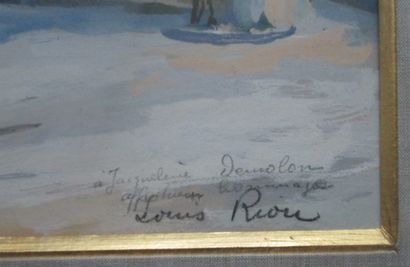 Louis Adolphe RIOU (1893-1958) : LE PONT...