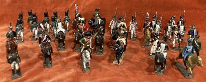 Ensemble de figurines militaires de l'Armée...