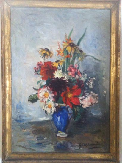 Gabriel FOURNIER (1893-1963) : FLEURS AU...