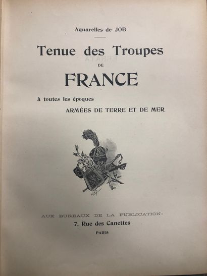 JOB, Tenues des troupes de France, Armées...