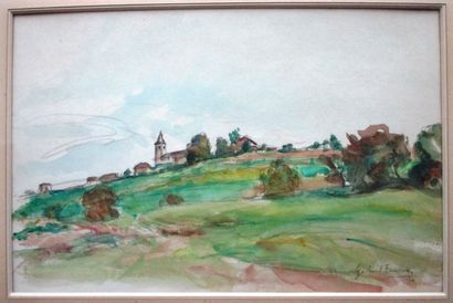 Gabriel FOURNIER (1893-1963) : PAYSAGE DE...