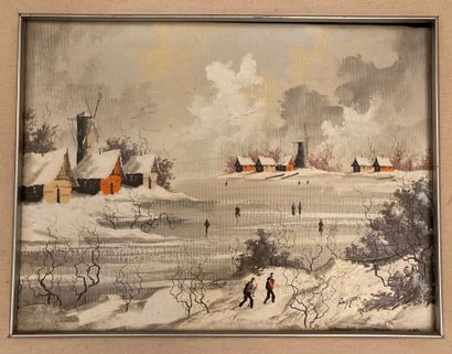 Arnold RUYGENS (XXe siècle) : PAYSAGE DE...