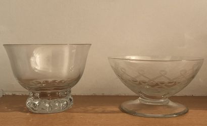 Glassware set: eighteen champagne glasses...
