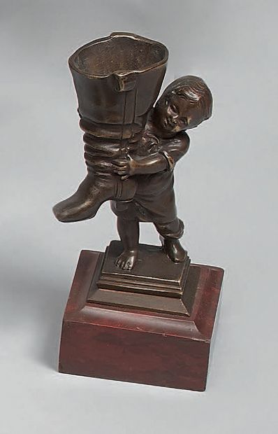 Pyrogen in patinated bronze, representing...