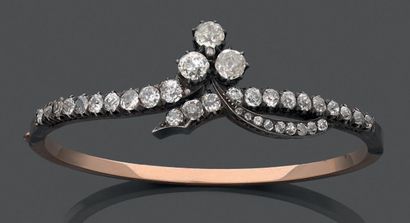 Bracelet in 18K (750) yellow gold and 925...