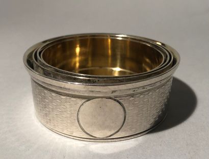 Timbale rétractable de curiste en argent...