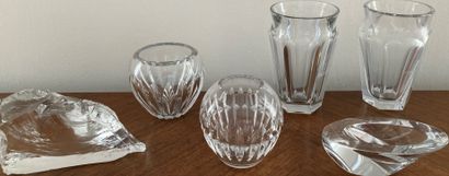 Cristaux signés BACCARAT
Oval ashtray in...