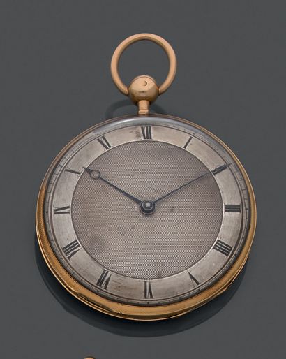 
Pocket watch with striking mechanism in...