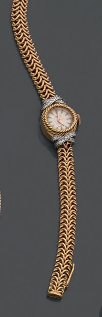 
Ladies' wristwatch in 18K (750) yellow gold...