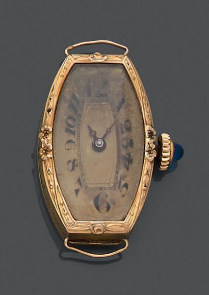 Ladies' watch in 18K (750) yellow gold, the...