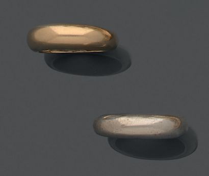 Ring in 18K (750) yellow gold. 
 Weight:...