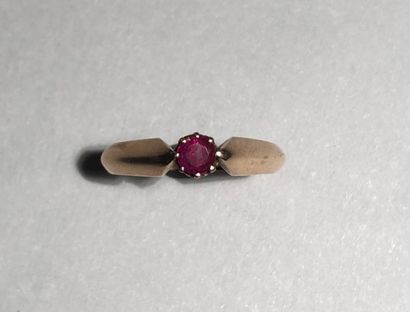 Small ring in 14K yellow gold (585), set...