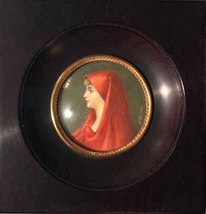 
Round miniature, after HENNER : 