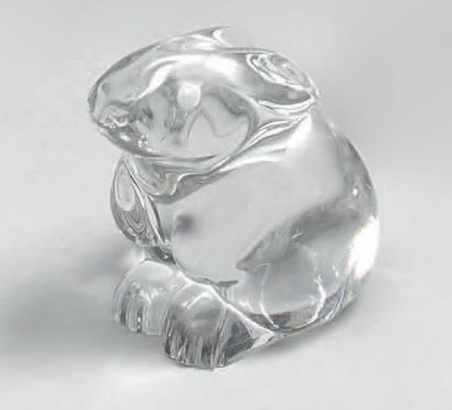 BACCARAT.
Two crystal statuettes representing...