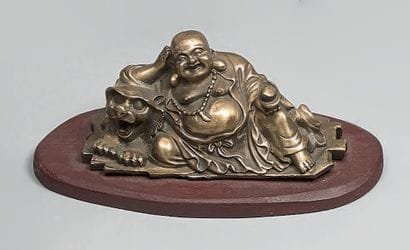 Gilded bronze statuette representing Putaï...