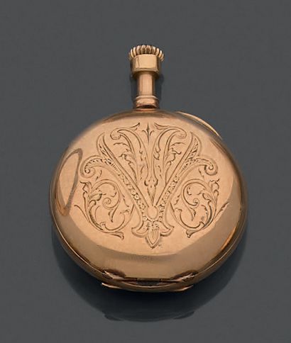 Neck watch in 18K (750) yellow gold, the...