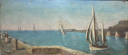 I.? BONNAUD: SAILING SHIPS IN A CHANNEL....