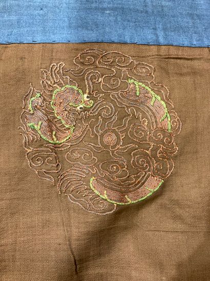 Set of Chinese embroideries, some on silk:...