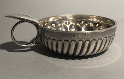 Silver wine-taster (925), decorated with...