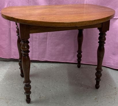 Small children's table in fruitwood, the...