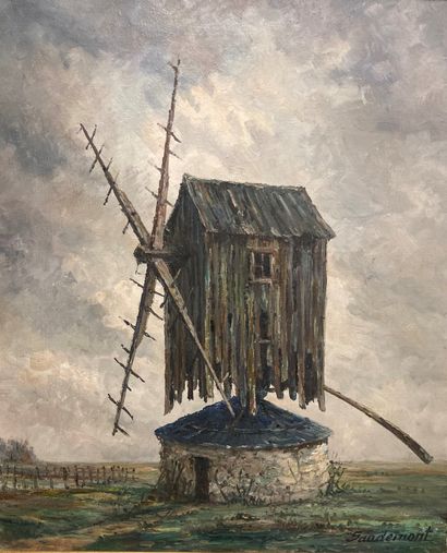 
Emile SAUDEMONT (1898-?) : MOULIN DANS LA...