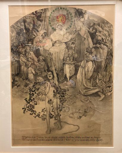 
Alphonse MUCHA (1860-1939) : FIGURE ALLÉGORIQUE...