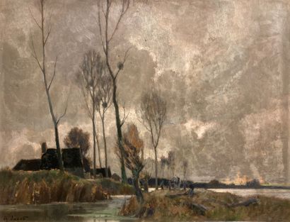 Alexandre JACOB (1876-1972): IN THE MARSHLAND...